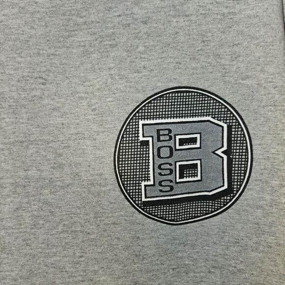 RARE VINTAGE Gray Hugo Boss T-Shirt Size XXL 90s/2000s Era Double Stitch - Picture 4 of 8